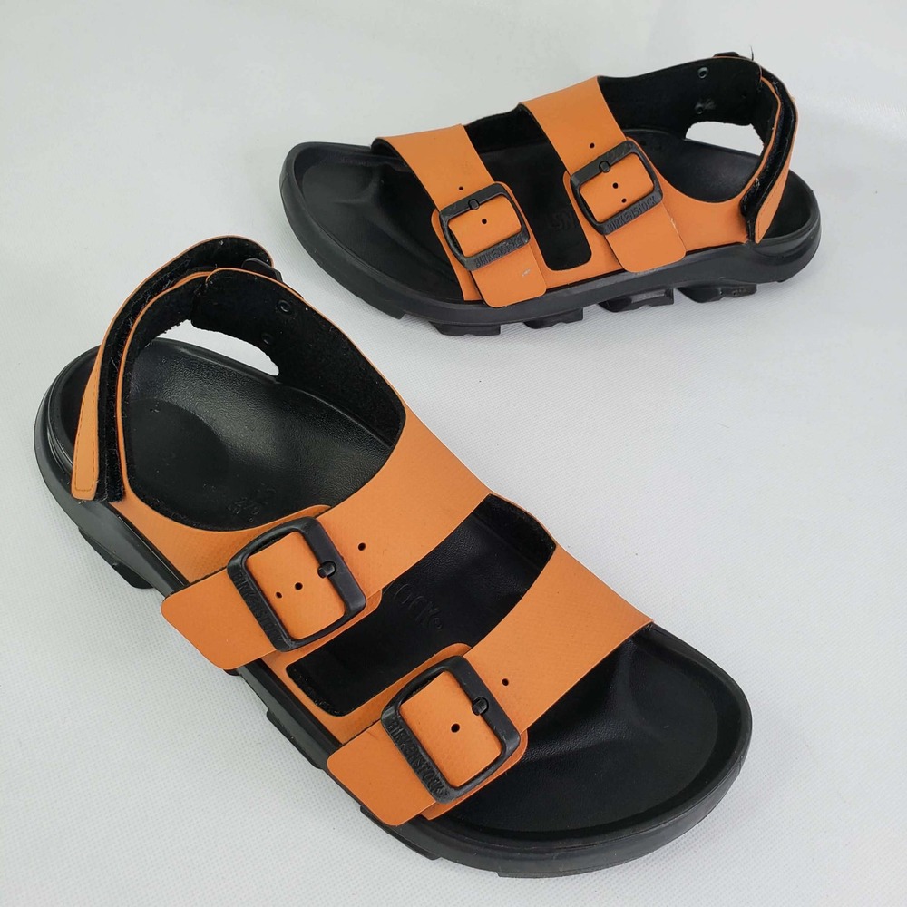 Birkenstock Atacama Sandals Mens 42 US 8.5 Orange Black Birko-Flor Trail Sport